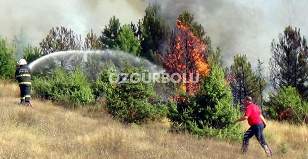 SARICALAR'DA KORKUTAN YANGIN!