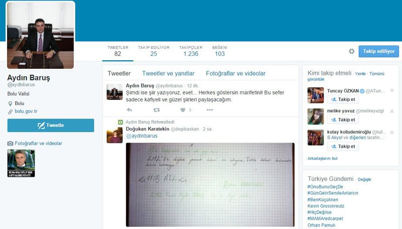 TWİTTER VALİSİ YİNE FENOMEN OLDU!