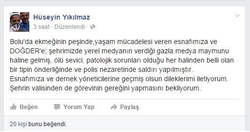 YIKILMAZ'DAN DOĞDER TEPKİSİ