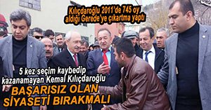 CHP LİDERİ KILIÇDAROĞLU GEREDE'DE