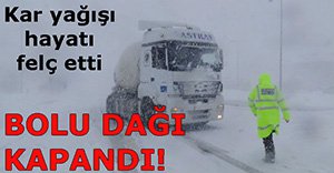 D-100 KARAYOLU ULAŞIMA KAPANDI