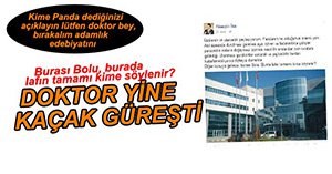 DOKTORDAN PANDA AÇIKLAMASI