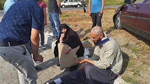 ELMALIK KAVŞAĞI'NDA KAZA : 5 YARALI