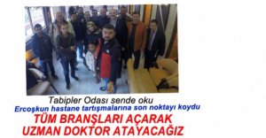 ERCOŞKUN HASTANE TARTIŞMALARINA NOKTAYI KOYDU