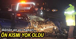 GEREDE'DE OTOMOBİL İKİ KİŞİYE MEZAR OLDU