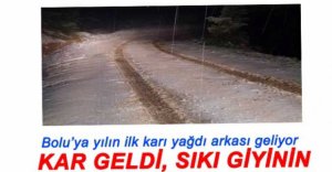 GEREDE'YE İLK KAR DÜŞTÜ