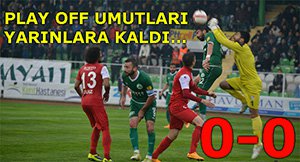 GİRESUNDA PUANLAR PAYLAŞILDI...