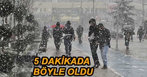 GÜNE YOĞUN KAR YAĞIŞIYLA UYANDIK