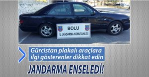 GÜRCİSTAN PLAKALI ARAÇLARA OPERASYON!