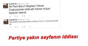 HULUSİ APAYDIN İL BAŞKANI İDDİASI