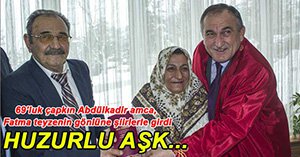 HUZUREVİNDE AŞIK OLUP EVLENDİLER