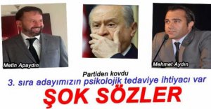 MEHMET AYDIN'DAN SERT SÖZLER