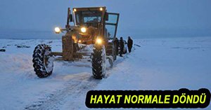 KAPALI KÖY YOLU KALMADI...