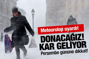 KAR GELİYOR...