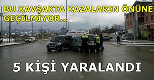 KARACASU YOLUNDA KAZA: 5 YARALI