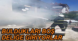 KARAÇAYIR MAHALLESİ’NDE KORKUTAN YANGIN