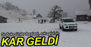 KARTALKAYA BEYAZA BÜRÜNDÜ