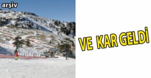 KARTALKAYA'DA KAR SEVİNCİ...