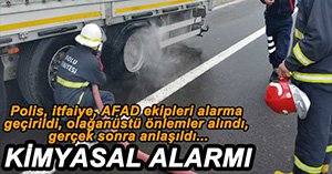 KİMYASAL MADDE İHBARI ORTALIĞI AYAĞA KALDIRDI