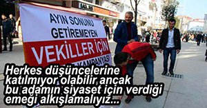 MAHMUT ALAN VEKİLLER İÇİN PARA TOPLADI