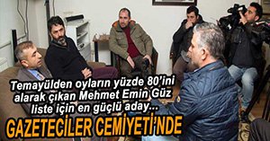 MEHMET EMİN GÜZ GAZETECİLER CEMİYETİ'NDE...