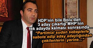 MHP İL BAŞKANI'NDAN ADAYLIK AÇIKLAMASI