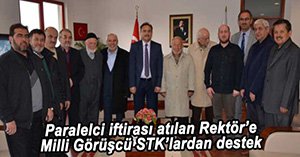 MİLLİ GÖRÜŞTEN REKTÖR COŞKUN'A DESTEK