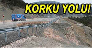 MUDURNU-GÖYNÜK KARAYOLUNDA KORKUNÇ HEYELAN