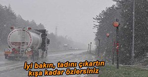 NİSAN AYINDA LAPA LAPA KAR YAĞDI...