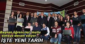 ÖĞRENCİLERİN LAPTOPLARI DAĞITILIYOR...