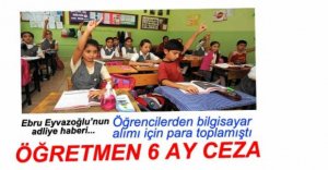 ÖĞRETMENE BİLGİSAYAR PARASI CEZASI