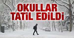 OKULLARA KAR TATİLİ