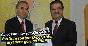 ÖMER BAYGIN ADAY ADAYI DİLEKÇESİNİ VERDİ
