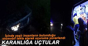 OTOMOBİL TAKLA ATTI: 5 YARALI