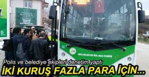 FAZLA YOLCU TAŞIYAN HALK OTOBÜSLERİNE CEZA YAĞDI