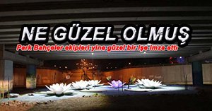 PAŞAKÖY KAVŞAĞI'NA NİLÜFER MOTİFİ