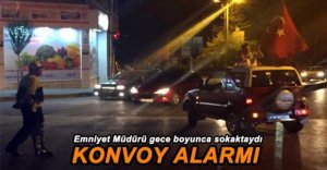 POLİSTEN KONVOY ALARMI