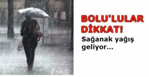 SAĞANAK YAĞIŞ GELİYOR...