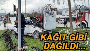 SANAYİ KAVŞAĞI'NDA FECİ KAZA...