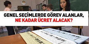 SEÇİM ÜCRETLERİ AÇIKLANDI...