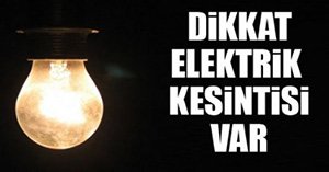 SEDAŞTAN ELEKTRİK KESİNTİSİ UYARISI...