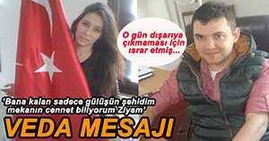 ŞEHİDİN SEVDİĞİ KIZDAN SON MESAJ