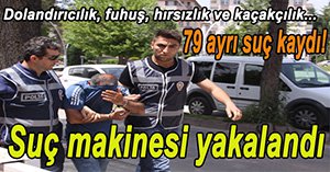 SUÇ MAKİNESİ YAKALANDI...