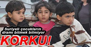 SURİYELİ ÇOCUKLARIN KORKU DOLU ANLARI!