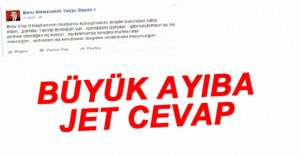TANJU ÖZCAN'DAN JET CEVAP