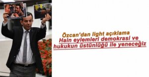 TANJU ÖZCAN'DAN TERÖR MESAJI