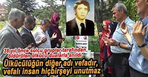 ÜLKÜCÜ ŞEHİT MEZARI BAŞINDA ANILDI