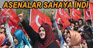 ÜLKÜCÜLER ŞEHİT FIRAT'IN RESMİYLE YÜRÜDÜLER