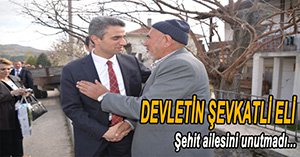 VALİ BARUŞ ŞEHİT AİLESİNİ ZİYARET ETTİ