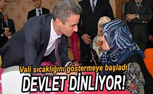 VALİ BARUŞ YAŞLILARI UNUTMADI...